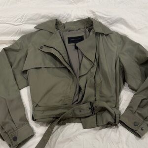 BCBGMaxAzria Olive Trench Coat